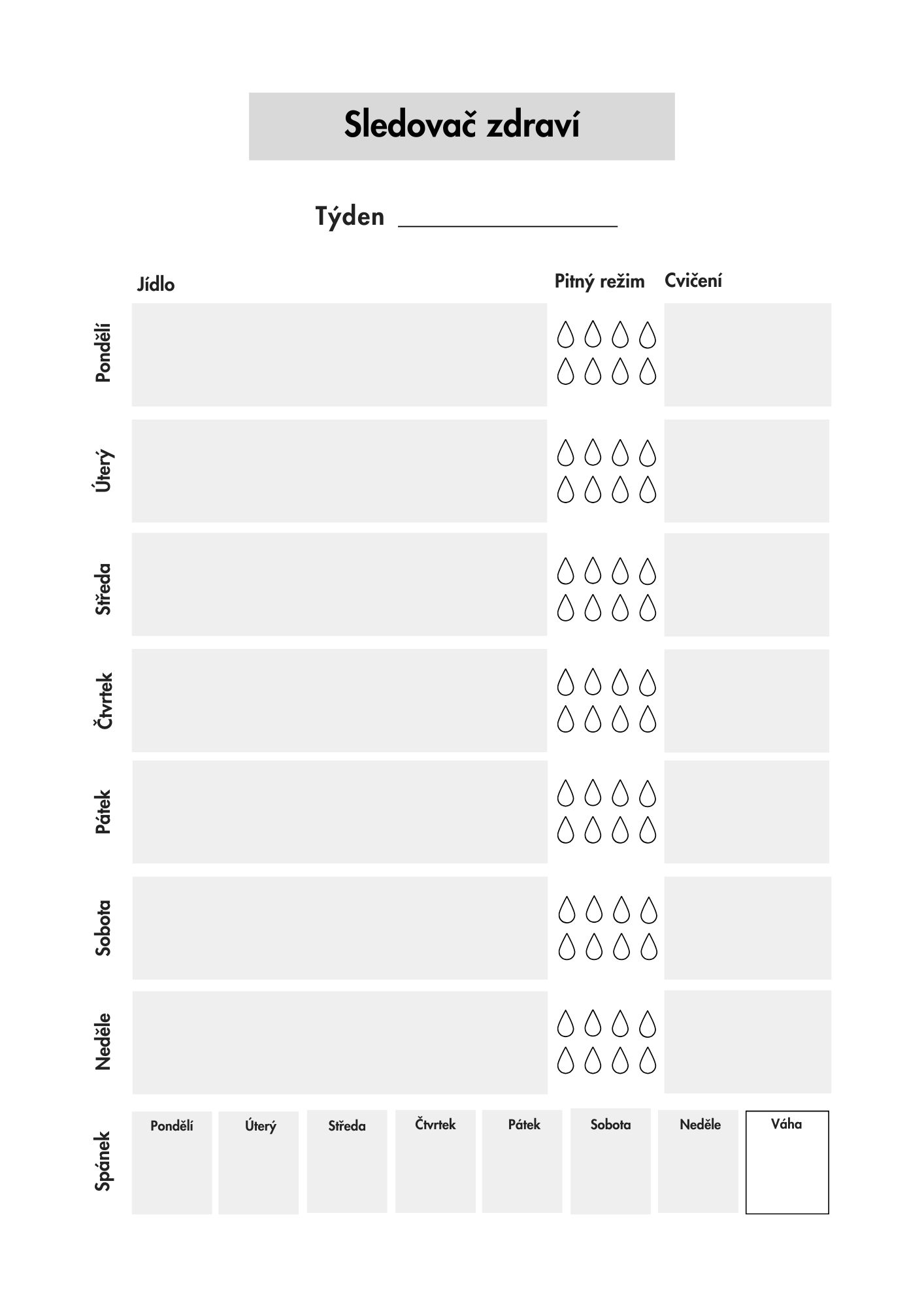 Sledovač zdraví 🩺